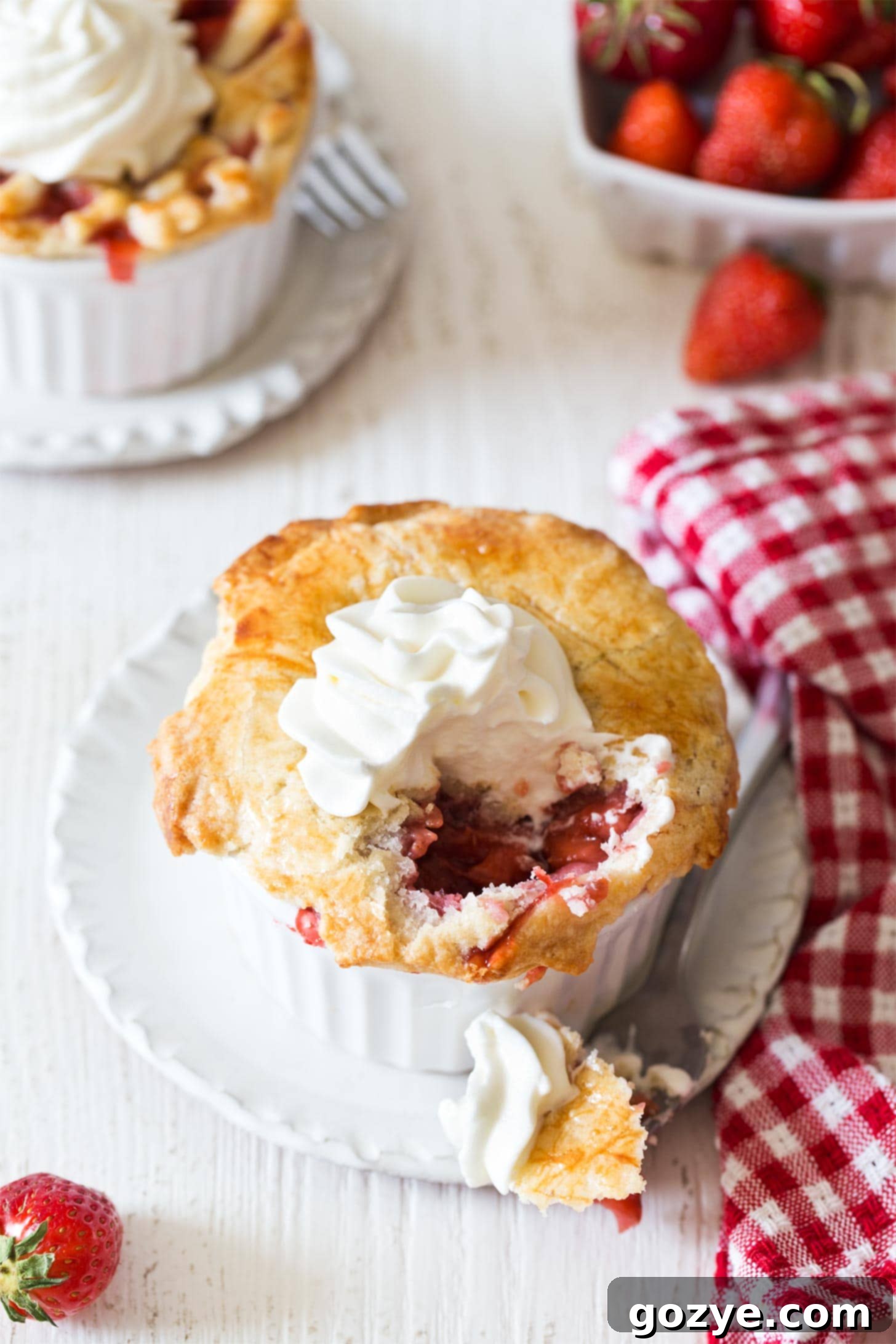 Taking a bite out of mini strawberry pie recipe