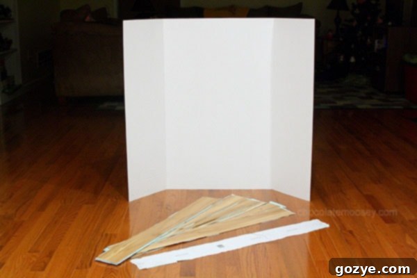 Assembling faux wooden photography boards quickly