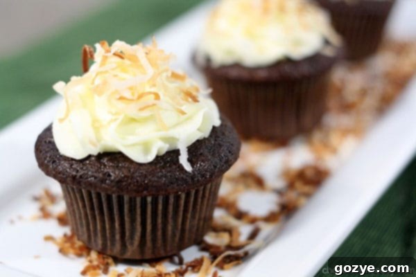Chocolate Coconut Cupcakes Award-Winning Chocolate Coconut Cupcakes, a contest winner
