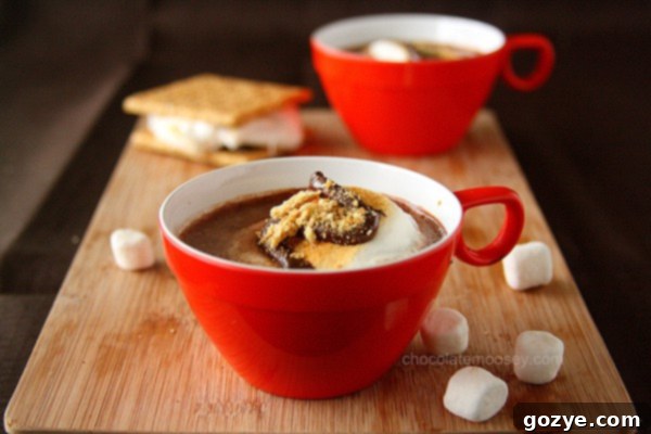 Smores Hot Cocoa Smores Hot Cocoa, featured multiple times online