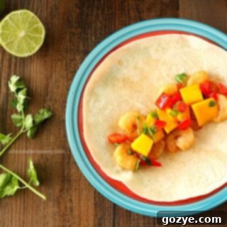 Asian Shrimp Tacos with Mango Salsa