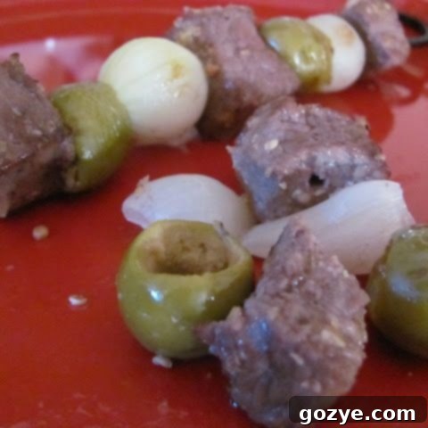 Dirty Martini Steak Kabobs