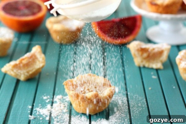 Delicious Blood Orange Pie Bites, showcasing the rich orange filling