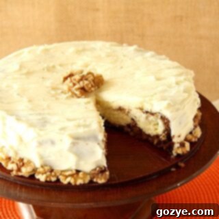 Cheesecake with a Carrot Cake Base