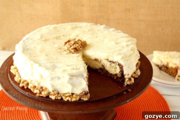 Carrot Cake Cheesecake image for Pinterest