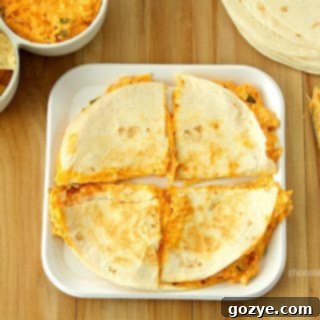 Cheesy Buffalo Chicken Dip Quesadillas 6 Buffalo Chicken Dip Quesadillas