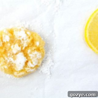 Lemon Coconut Crinkle Cookies