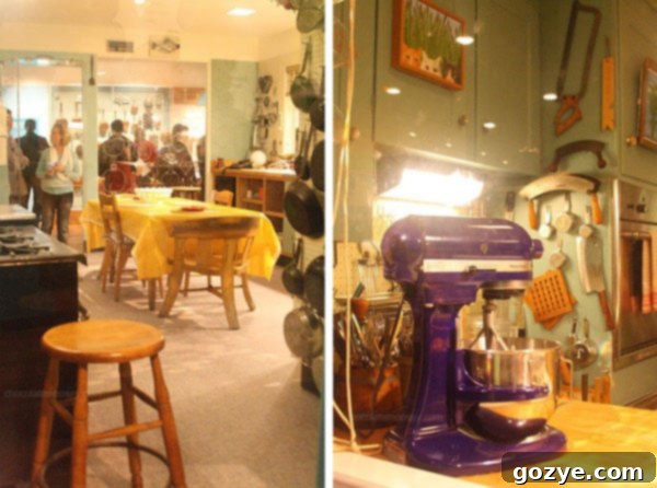 The meticulously preserved kitchen of Julia Child, a culinary icon, at the Smithsonian Museum