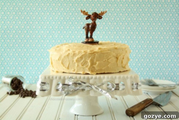Ultimate Chocolate Chip Cookie Cake 3 Chocolate Chip Cookie Cake with Toasted Marshmallow Filling and Cookie Dough Frosting | www.chocolatemoosey.com