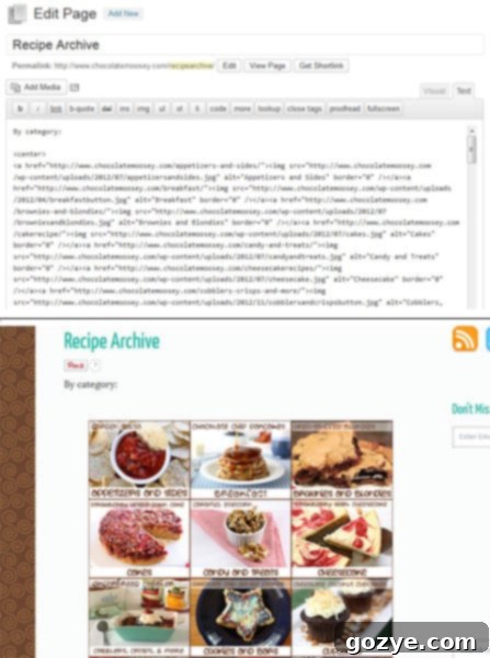 How To Create An Automatic Recipe Index For WordPress Blogs | www.chocolatemoosey.com