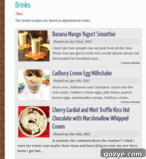 How To Create An Automatic Recipe Index For WordPress Blogs | www.chocolatemoosey.com