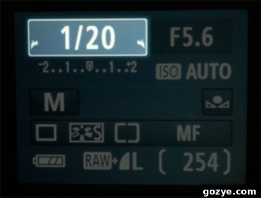 Set Shutter Speed