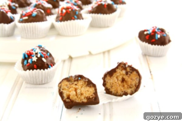 Peanut Butter Rice Crispy Treat Truffles - Easy No-Bake Recipe