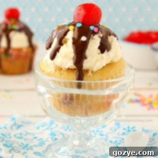Funfetti Ice Cream Sundae Cupcakes