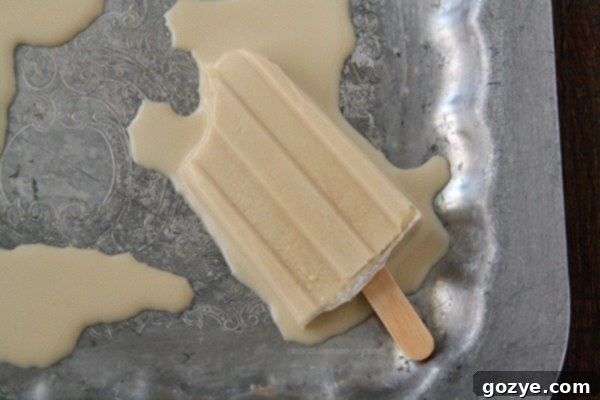 Tips for unmolding homemade ice cream bars
