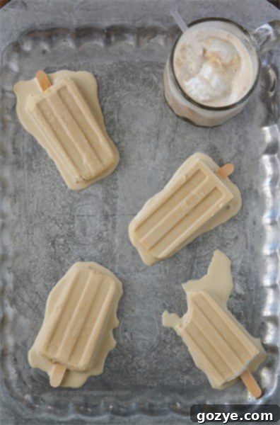 Serving homemade Root Beer Float Ice Cream Bars