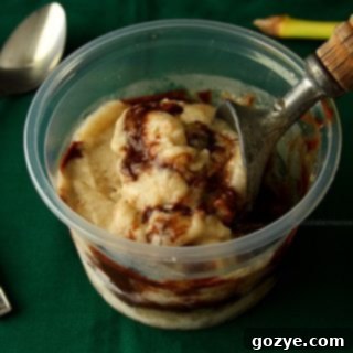 Banana Fudge Ice Cream - A delightful homemade treat