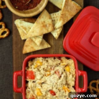 Chicken Fajita Dip and Quesadillas