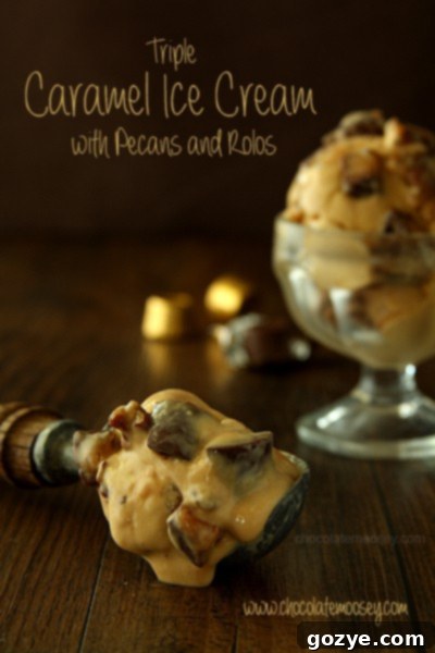 Triple Caramel Pecan Rolo Bliss Ice Cream 2 Triple Caramel Pecan Rolo Ice Cream | A gourmet homemade dessert