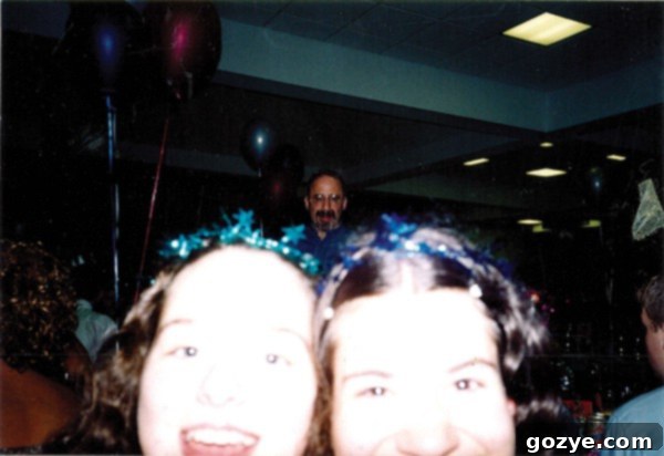 Leigh and the author taking a selfie with a disposable camera