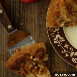 Apple Walnut Upside Down Spice Cake