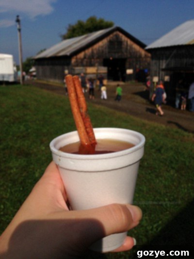 Crowds enjoying the Delmont Apple Festival atmosphere