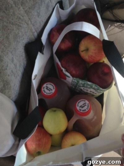 Bins filled with different apple varieties at the festival