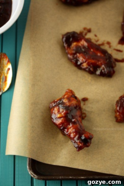 Jack Daniel's Honey Barbecue Baked Chicken Wings | www.chocolatemoosey.com