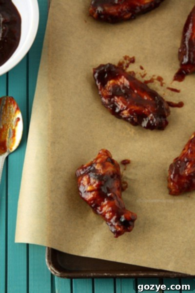 Jack Daniel's Honey Barbecue Baked Chicken Wings | www.chocolatemoosey.com