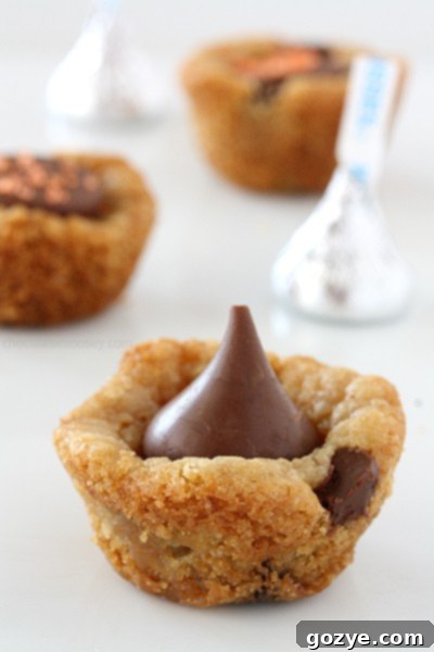 Pumpkin Spice Kissed Cookie Cups 4 Pumpkin Spice Kiss Cookie Cups with colorful Halloween sprinkles