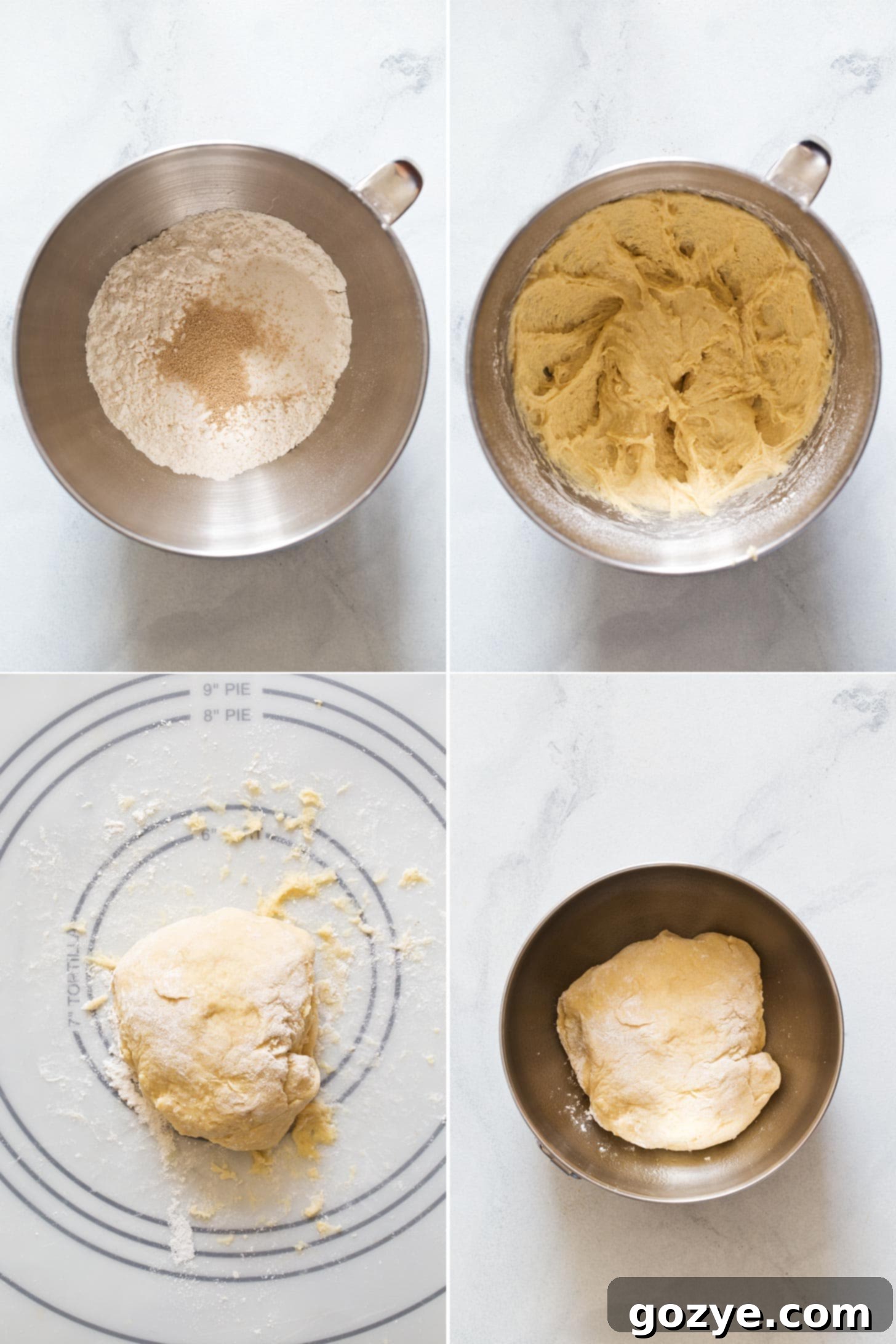 Quick & Cozy Cinnamon Rolls 6 Making yeast dough for small batch cinnamon rolls