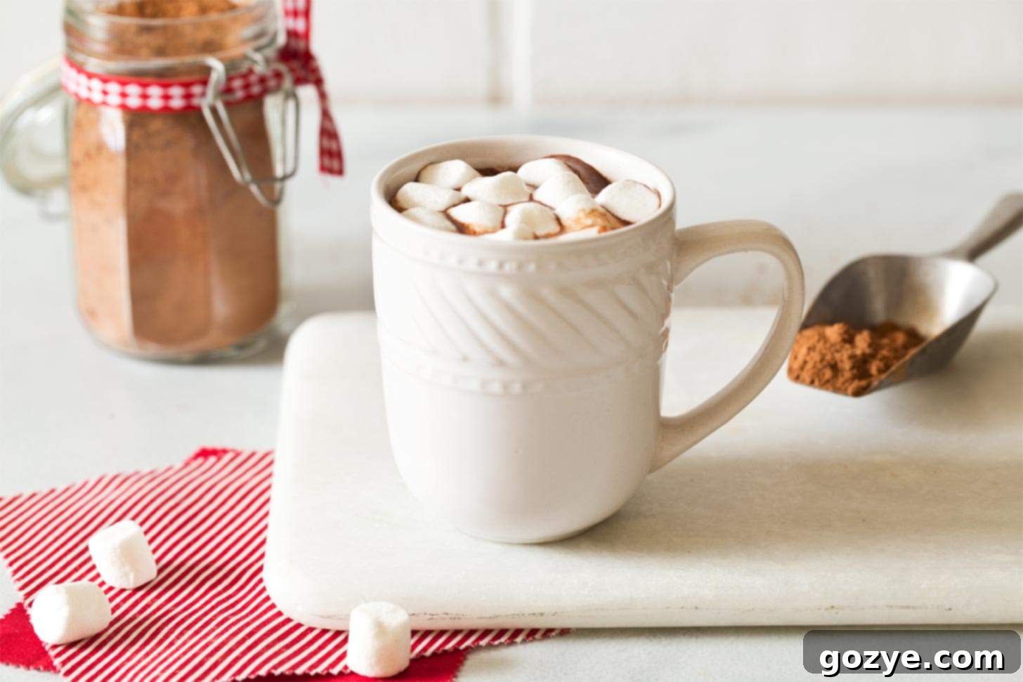 Hot chocolate made from hot cocoa mix
